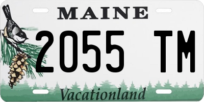 ME license plate 2055TM
