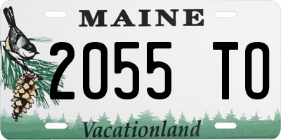 ME license plate 2055TO