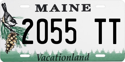 ME license plate 2055TT