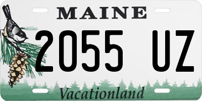 ME license plate 2055UZ