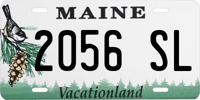 ME license plate 2056SL