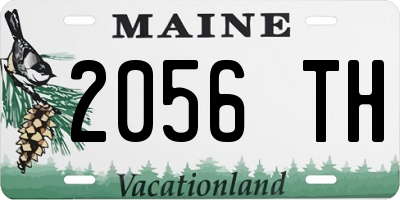 ME license plate 2056TH