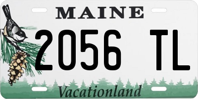 ME license plate 2056TL