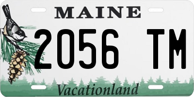 ME license plate 2056TM
