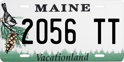 ME license plate 2056TT