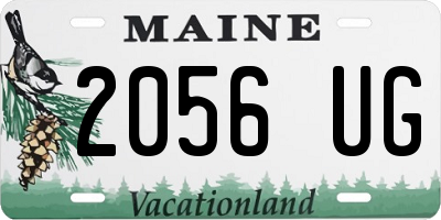 ME license plate 2056UG