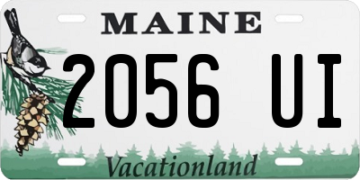 ME license plate 2056UI