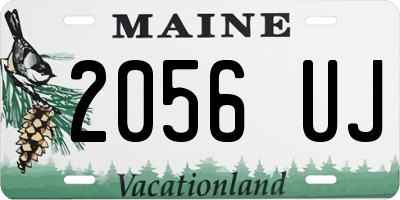 ME license plate 2056UJ