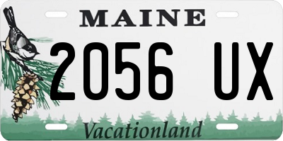 ME license plate 2056UX