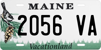 ME license plate 2056VA