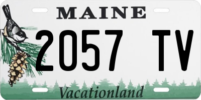 ME license plate 2057TV