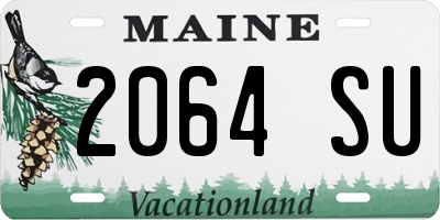 ME license plate 2064SU