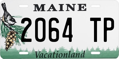 ME license plate 2064TP