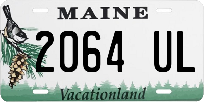 ME license plate 2064UL