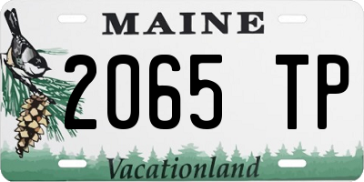 ME license plate 2065TP