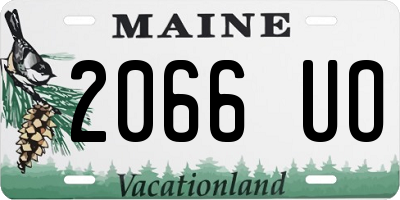 ME license plate 2066UO
