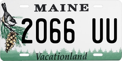 ME license plate 2066UU