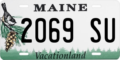 ME license plate 2069SU