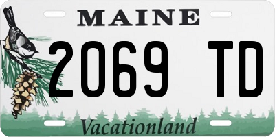 ME license plate 2069TD