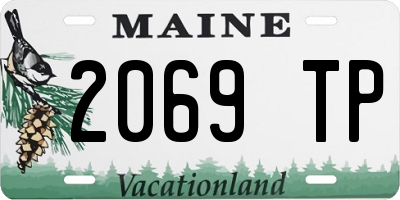 ME license plate 2069TP