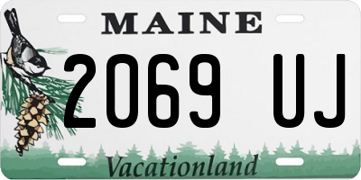 ME license plate 2069UJ