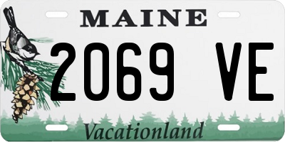 ME license plate 2069VE