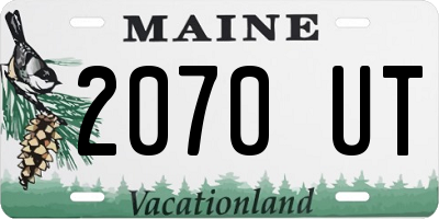 ME license plate 2070UT