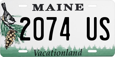ME license plate 2074US