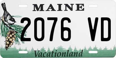 ME license plate 2076VD