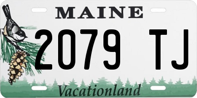 ME license plate 2079TJ