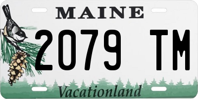 ME license plate 2079TM