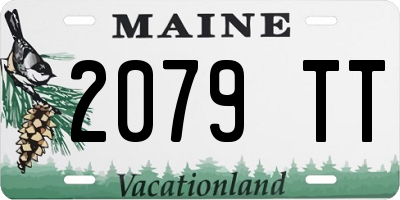 ME license plate 2079TT