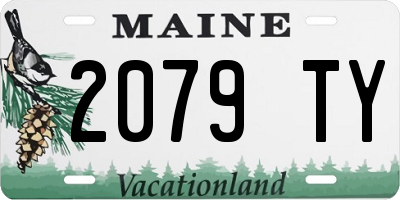 ME license plate 2079TY