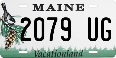 ME license plate 2079UG