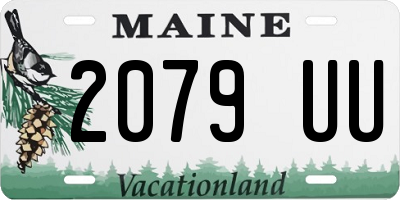 ME license plate 2079UU