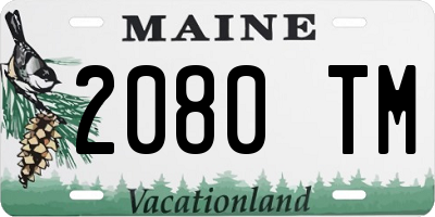 ME license plate 2080TM