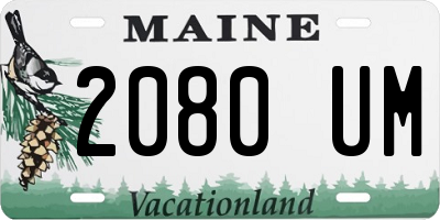 ME license plate 2080UM