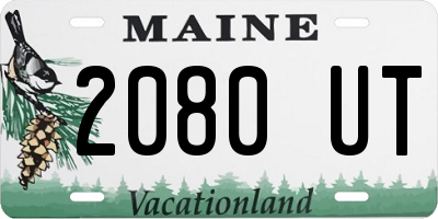 ME license plate 2080UT