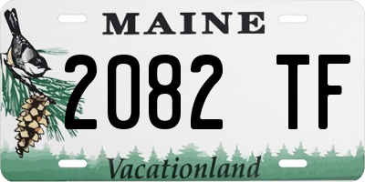 ME license plate 2082TF