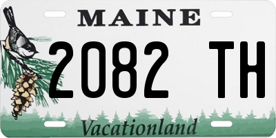 ME license plate 2082TH