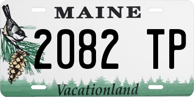 ME license plate 2082TP