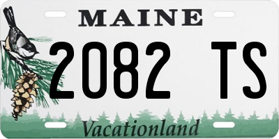 ME license plate 2082TS