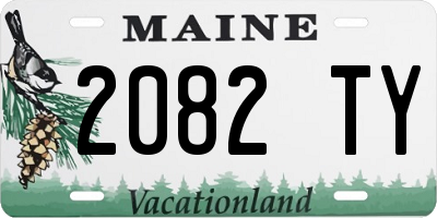 ME license plate 2082TY