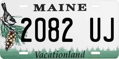 ME license plate 2082UJ