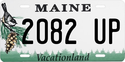 ME license plate 2082UP