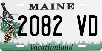 ME license plate 2082VD