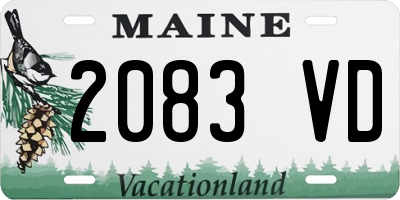 ME license plate 2083VD