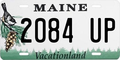 ME license plate 2084UP