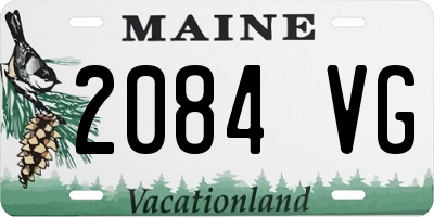 ME license plate 2084VG