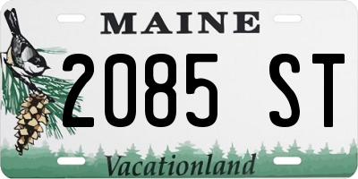 ME license plate 2085ST